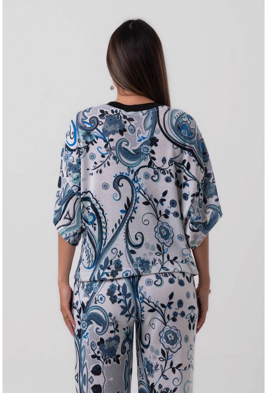 Blusa t-shirt oversized arabesco labrava