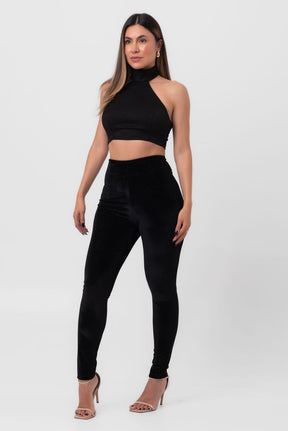 Calça Cintura Super Alta Preta Labrava
