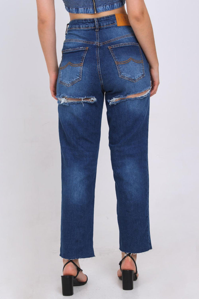 Calça Jeans Reta High Lança Perfume